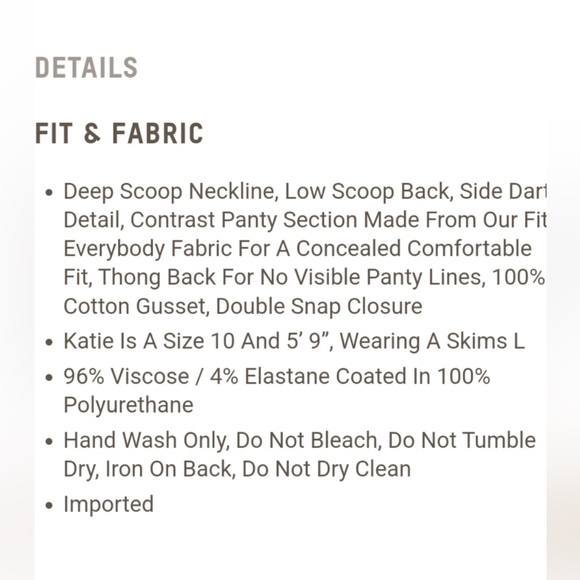 Skims Faux Leather Scoopneck Bodysuit- Sienna 3X NWT! - Picture 4 of 15